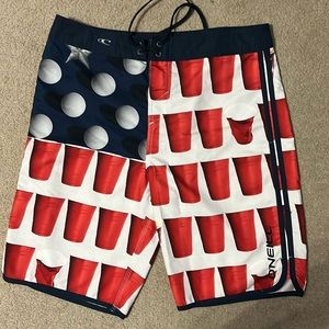 O”Neil Board Shorts Red Solo Cup